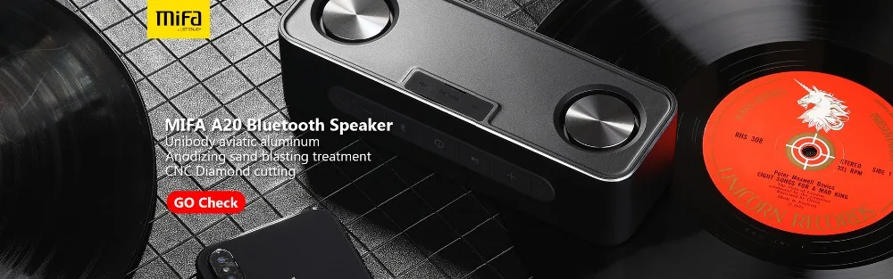 MIFA A20 беспроводной портативный металлический Bluetooth динамик с Handfree TWS водонепроницаемый IPX4 30 Вт динамик мощность с басовым динамиком