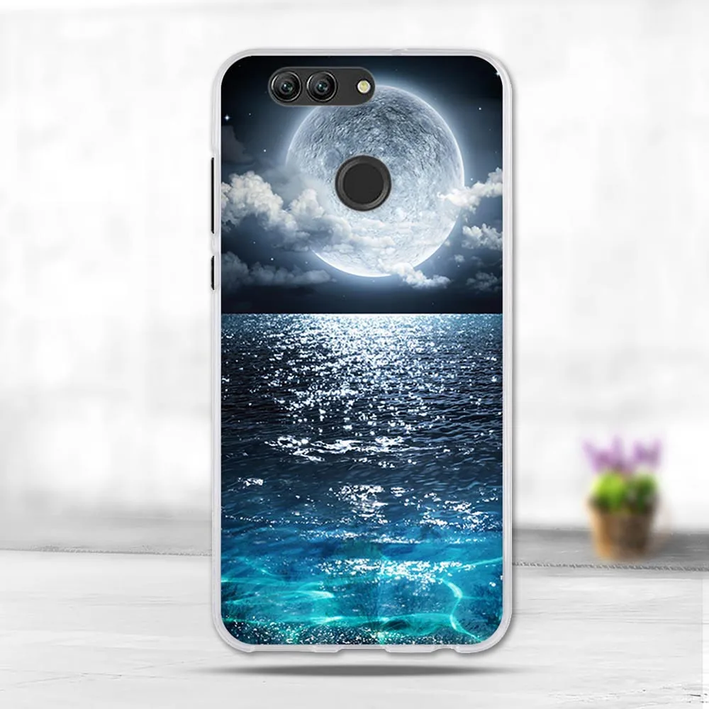 3D чехол с милыми животными для Huawei Nova 2 Plus 3d рисунком на заднюю панель Мягкий