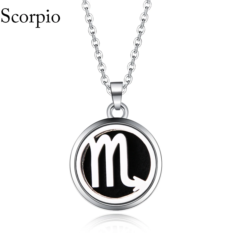 Магнитный распылитель для ароматерапии Scorpio ожерелье из нержавеющей стали