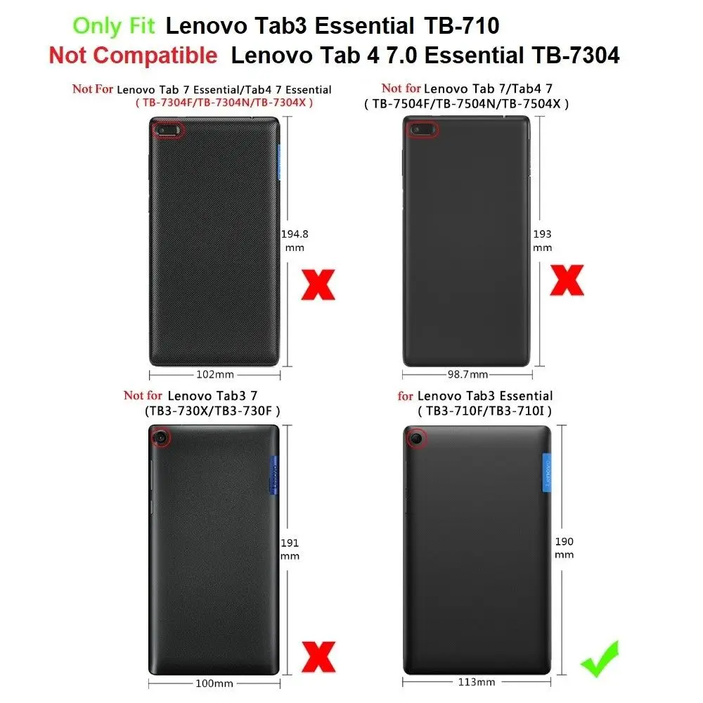 Для Lenovo Tab 3 7 Essential 710F чехол ультра тонкий магнитный стенд PU кожаный для Tab3 710I |