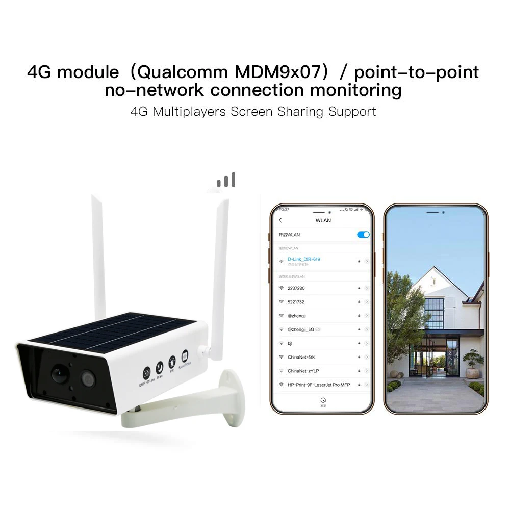 YobangSecurity водонепроницаемый беспроводной Wi Fi безопасности 1080 P ночное видение
