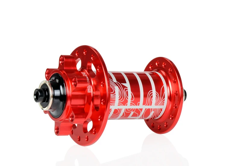 QR red front KOOZER XM460 Передняя Задняя Ступица 32 отверстия велосипедные втулки quick release 4 подшипники 6 pawls 72 кликов MTB горный велосипед Сверхлегкий 465 г - Color: QR red front