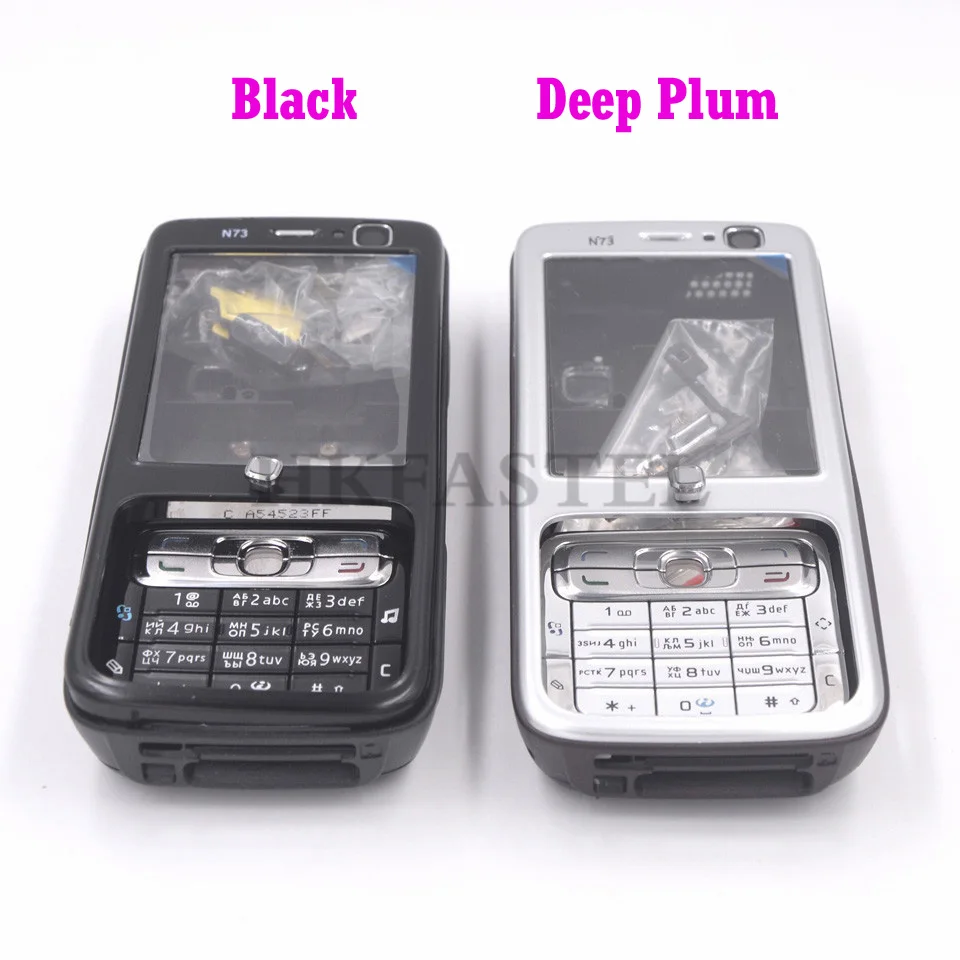 Полная комплектация корпуса мобильный телефон для Nokia N73, клавиатура,  английская, русская, Арабская, иврит, клавиатура, бесплатная доставка