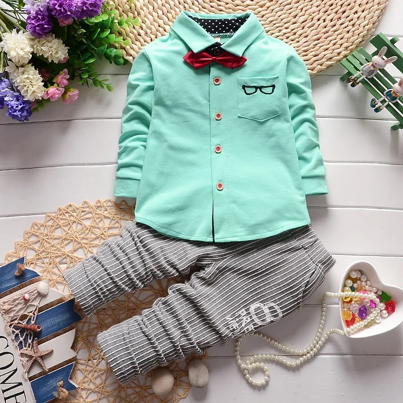 Одежда для маленьких мальчиков коллекция 2017 года лидер продаж рубашки с длинными