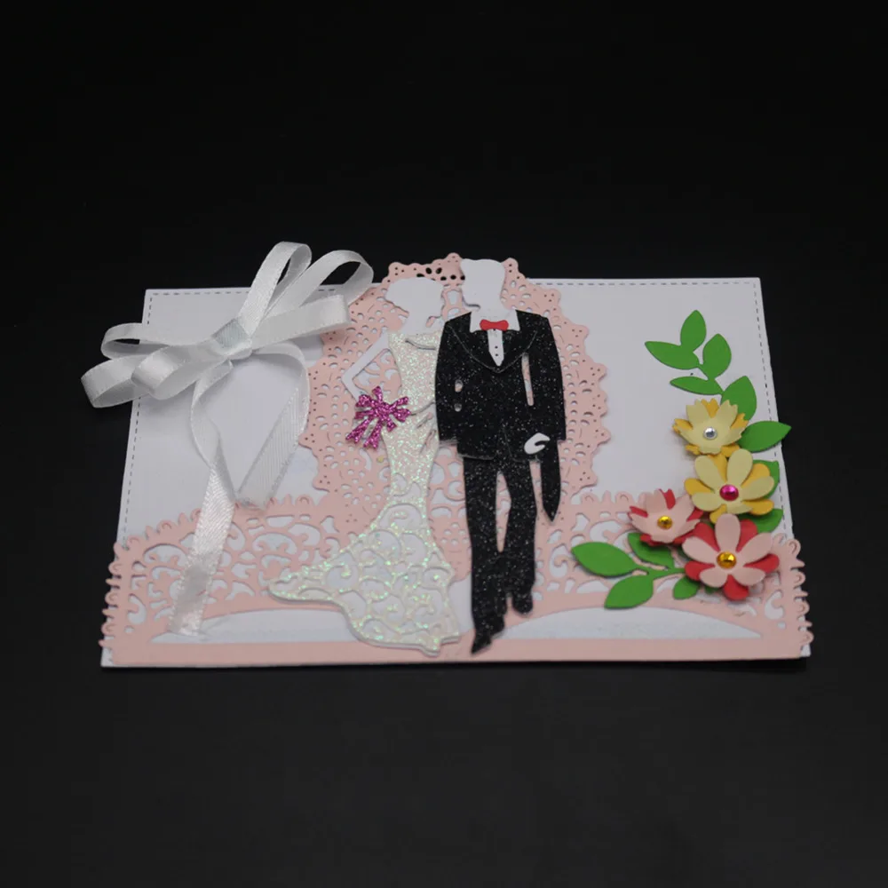 Металлические режущие штампы Свадебные украшения АЛМАЗНОЕ КОЛЬЦО рамка