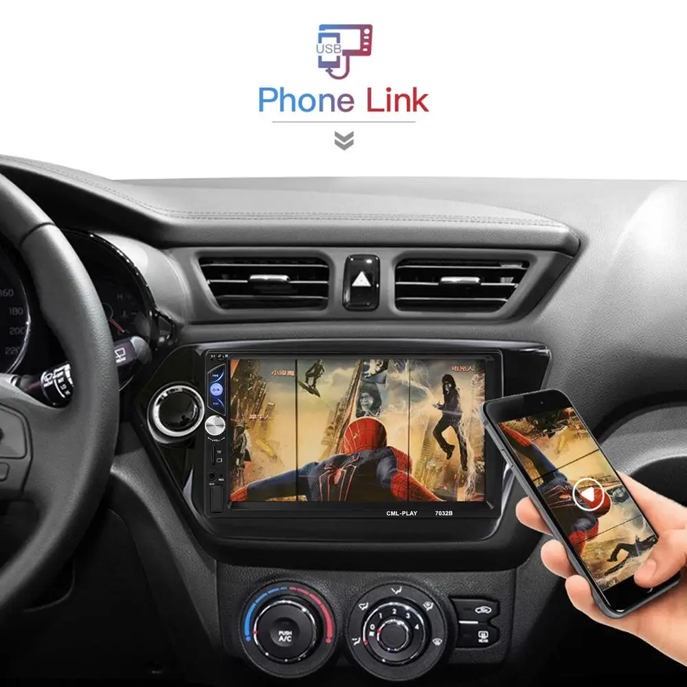 7 дюймов Android автомобильный Радио Стерео rds-система gps навигация Bluetooth USB SD 2 Din сенсорный автомобильный мультимедийный плеер аудио плеер авторадио