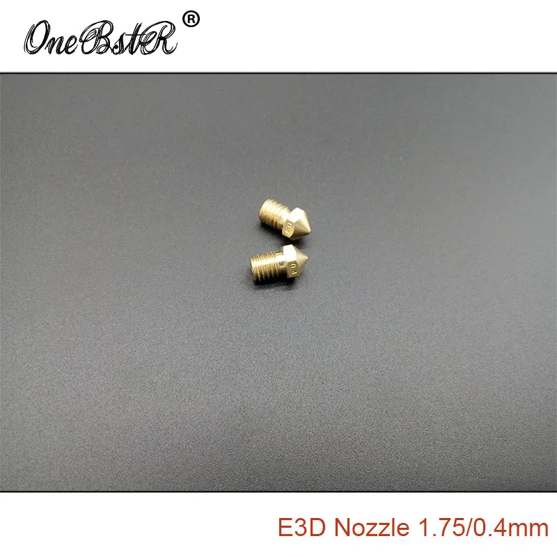 

2Pcs/Lot Ultimaker 2 Split Nozzle 1.75/0.4mm Combination Nozzle Brass Head Extruder Tip M6 Thread 3D Printer Parts Free Shipping