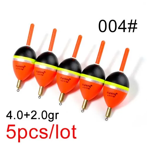 4-004 FISH KING 5 шт Баргузинский пихтовый поплавок 2,0+ 2.0гр/3,0+ 2.0гр/4,0+ 2.0гр/5,0+ 2.0гр медный поплавок вертикальный Буй рыболовные снасти - Цвет: 4-004