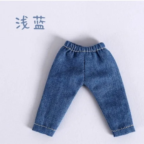 light blue Новинка, 9 цветов, милая 1/6 Одежда для куклы bjd obitsu11, длинные штаны для 1/12 bjd, ob11, аксессуары для куклы, одежда - Цвет: light blue