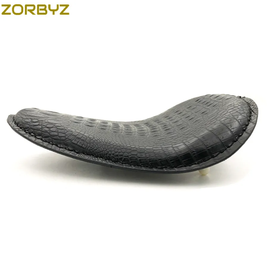 ZORBYZ мотоциклетная черная/коричневая крокодиловая искусственная кожа соло