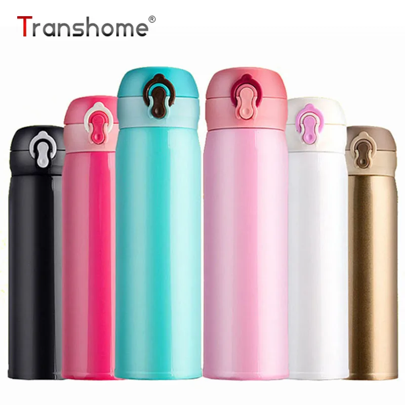 Transhome термос Кофе Чашка 500 мл Нержавеющая сталь thermocup вакуум Термальность кружки бутылку воды термосы изоляцией чашки Термос