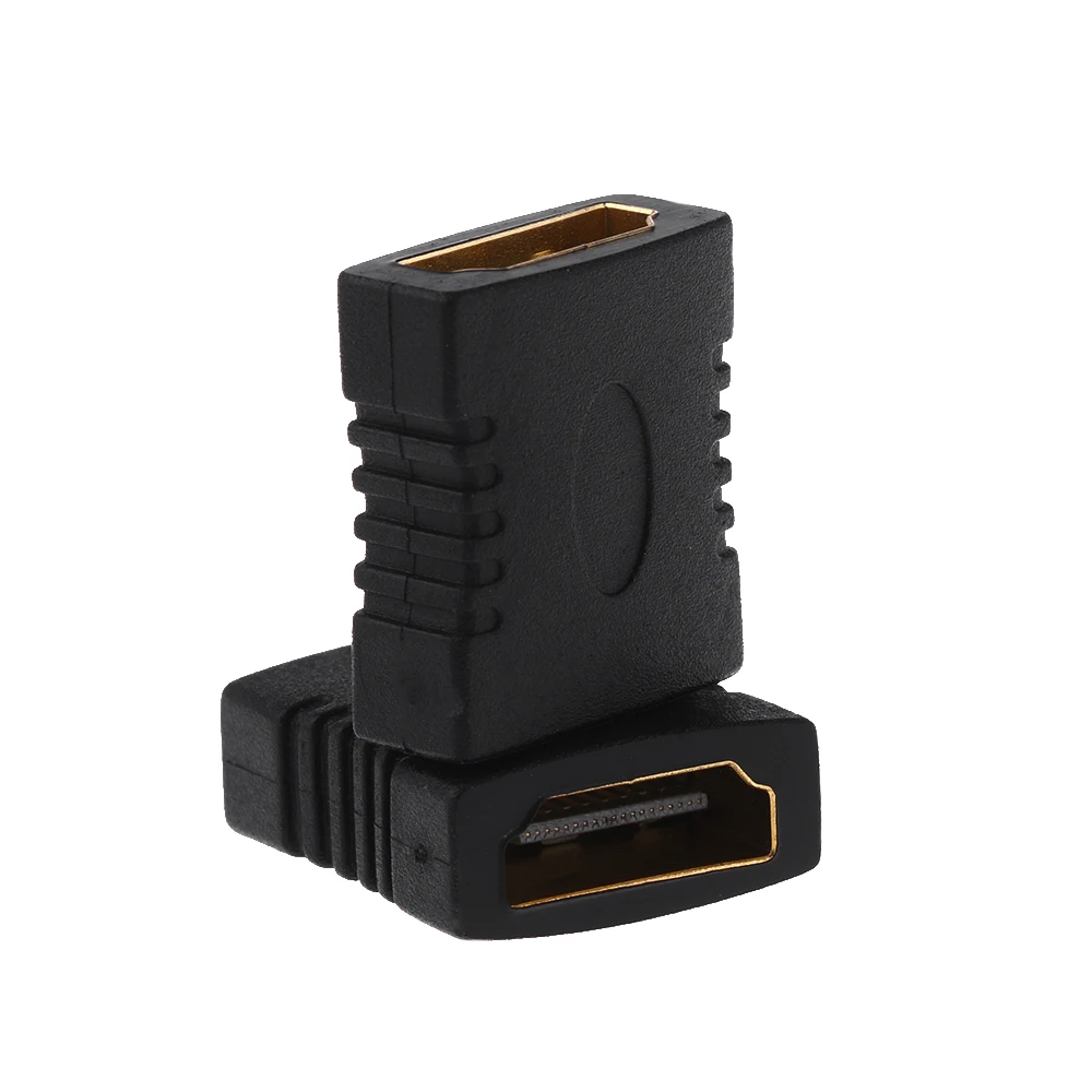 2 шт. черный HDMI совместимый удлинитель мама соединитель адаптера F/F подходит для