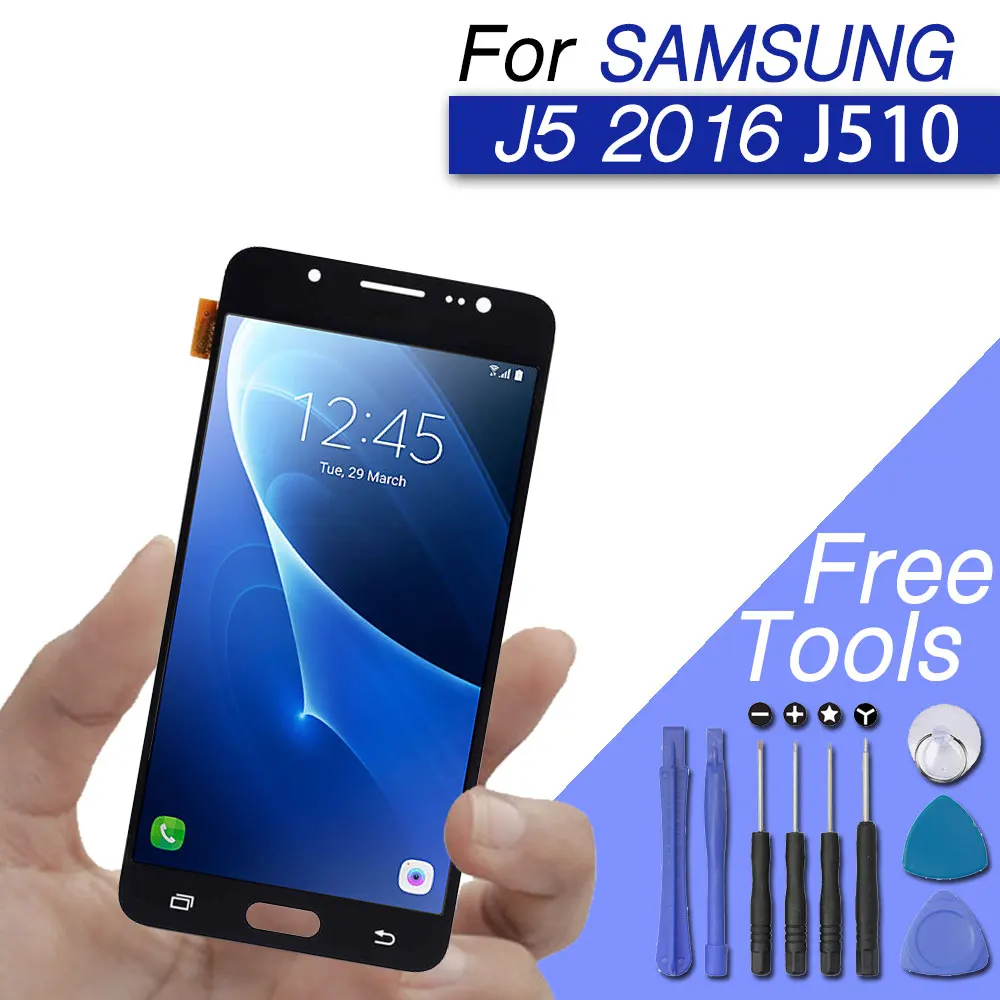 Замена ЖК экрана для galaxy j5 2016 дисплей дигитайзер samsung j510f j510fn j510M с лёгкостью