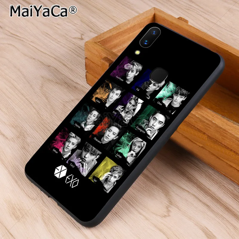 MaiYaCa KPOP EXO LUCKY ONE DIY Окрашенные аксессуары для телефона чехол vivo x20 plus x21 ud nex s x9s V9 V7 Y 83