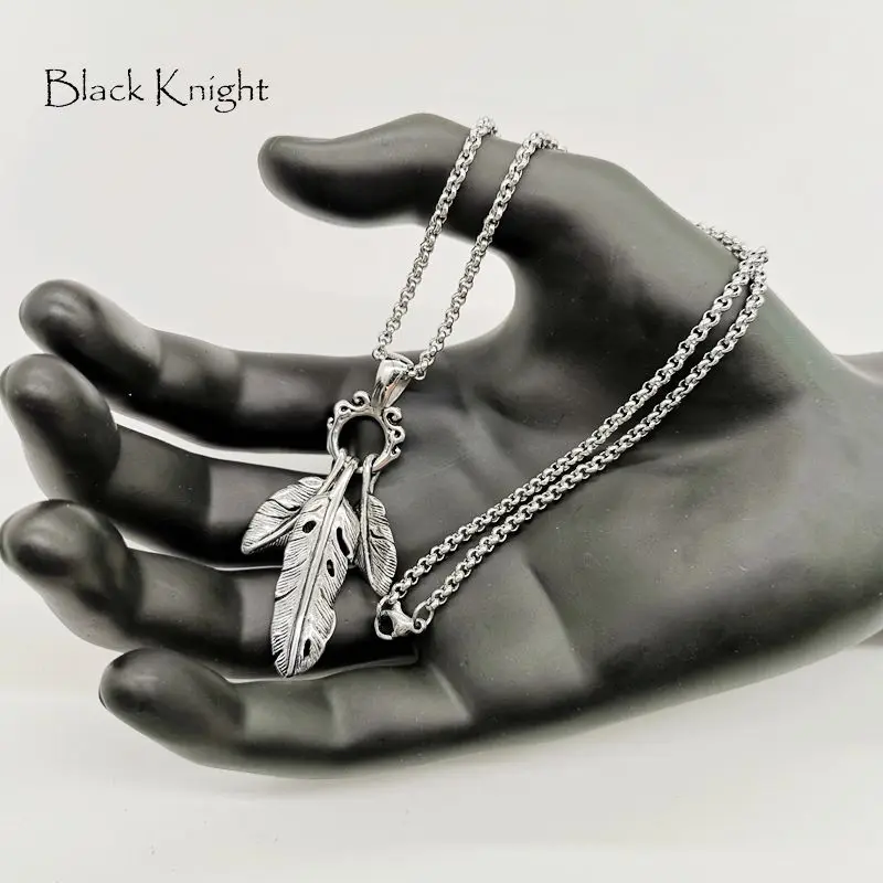 Ожерелье из нержавеющей стали в стиле черного рыцаря 3 шт. винтажное серебряное