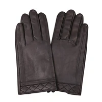 leather gloves man winter keep warm thicken plus velvet business driving motorcycle touchscreen sheepskin gloves male m18006nc