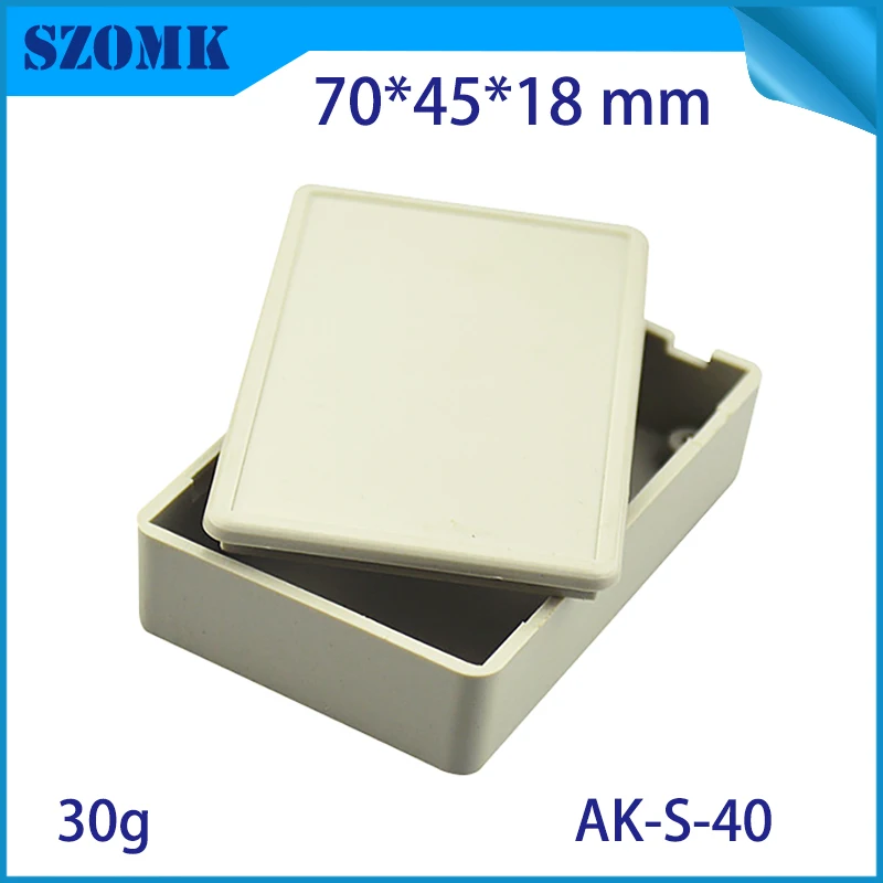 1 pcs 70*45*18mm small plastic enclosure for electronics case light grey abs equipment box device | Обустройство дома
