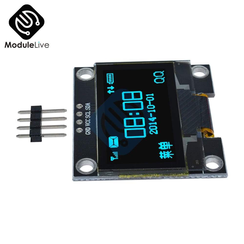 4PIN 1 3 &quot1 дюймов IIC I2C серийный 128x64 SSH1106 OLED ЖК-дисплей синий экран модуль для Arduino |