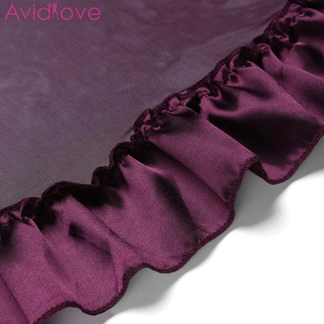 Avidlove женское сексуальное нижнее белье кружевные пижамы лоскутные сетчатые