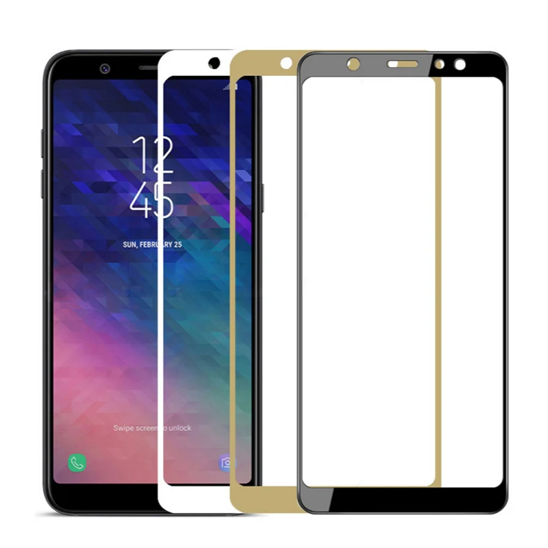 Защитное стекло закаленное для Samsung A6 2018 Plus A8 2018|Защитные стёкла и плёнки