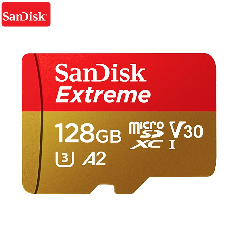 100% карта памяти Micro SD Extreme 128 ГБ Тf SDXC UHS-I U3 читать Скорость до 160 МБ/с. HD 3D 4 K видео |