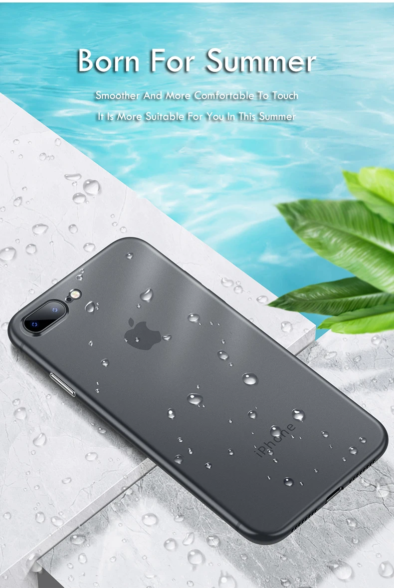 0,3 мм Ультратонкий чехол для телефона Iphone Xs Max Xr X 8 7 6s 6 S Plus Матовый Прозрачный жесткий чехол для Iphone 5 5S SE чехол