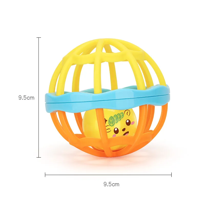 Baby Funny Soft Colorful Rattles Ball Toys Hand Bell Develop Toys Touch Bite Caught Hand Ball For Kids Infant Grasping Toy Gift