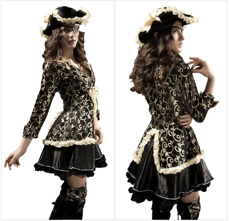 Women Pirate Costume halloween costumes for women Deluxe oz8250 free shipping | Тематическая одежда и униформа
