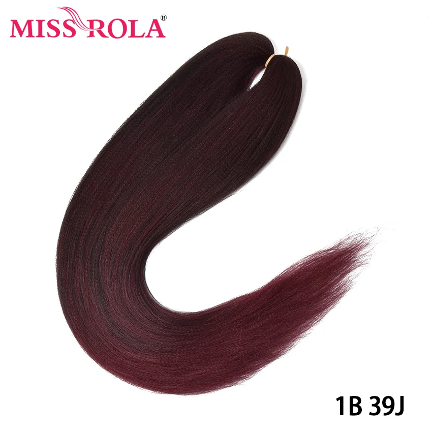 1B/30HL Miss Rola Kanekalon волосы синтетические джамбо коса яки прямые волосы для наращивания крючком Твист коса 100 г 24 дюйма оптом купить - Цвет: 1B/30HL