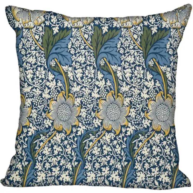 5 Hot Custom William Morris Square Pillowcase Custom Zippered Bedroom Home Pillow Cover Case 35X35cm,40x40cm - Цвет: 5