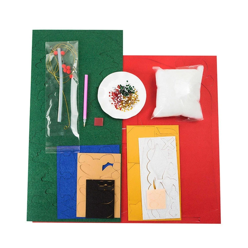 Рождественская сумка для хранения ручной работы набор шитья сделай сам фетровая