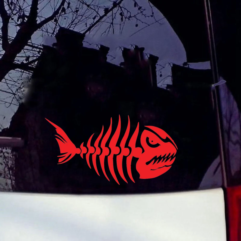 Angry Fish Car коробка для ловли на ноутбук окно рыбалки Виниловая наклейка автомобиля