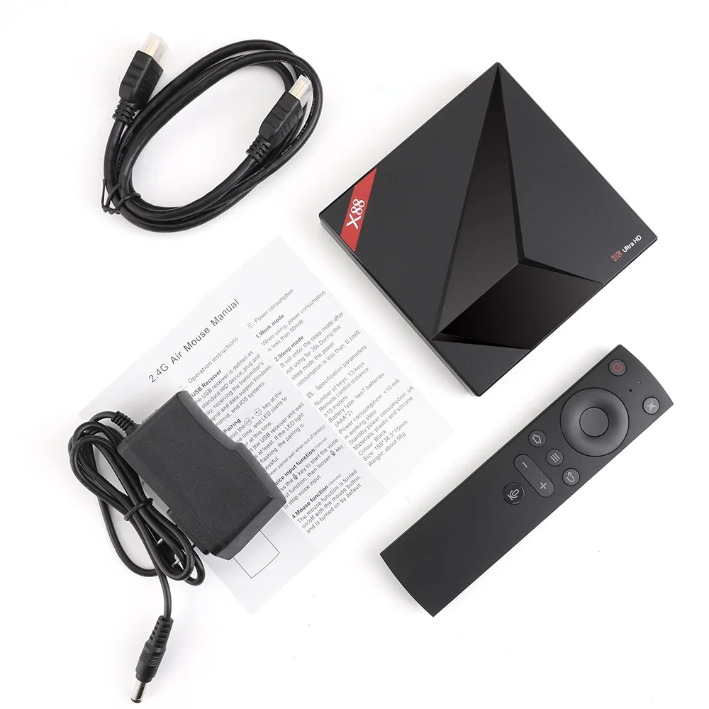 Google Android ТВ 7 1 Голосовое управление коробка Rockchip RK3328 ГБ 4 32 Гб голосовой вход плеер