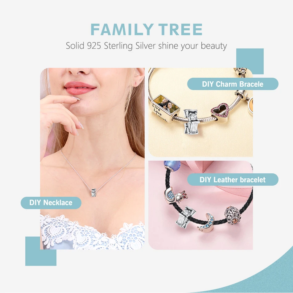 FOREWE 925 пробы серебряные ледяные скульптуры разделительные бусины с четким