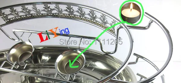 Винтажная кружевная подставка из нержавеющей стали 34 см | Дом и сад