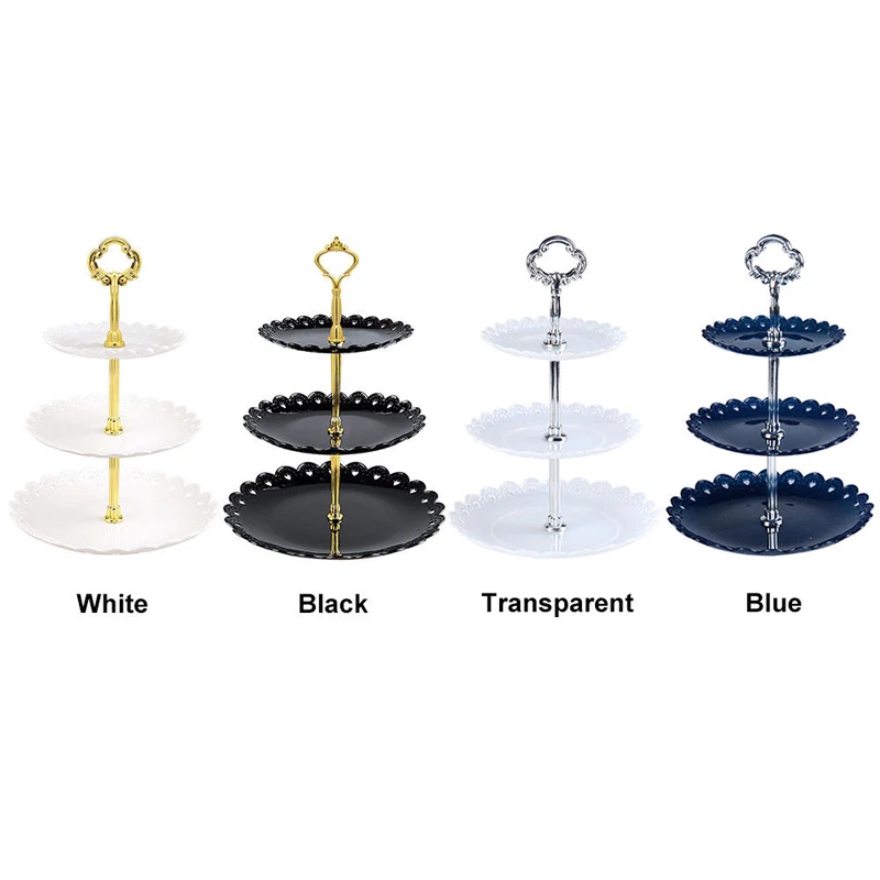 4 цвета съемный тарелка для фруктов пирожных воротник-стойка (пластина в