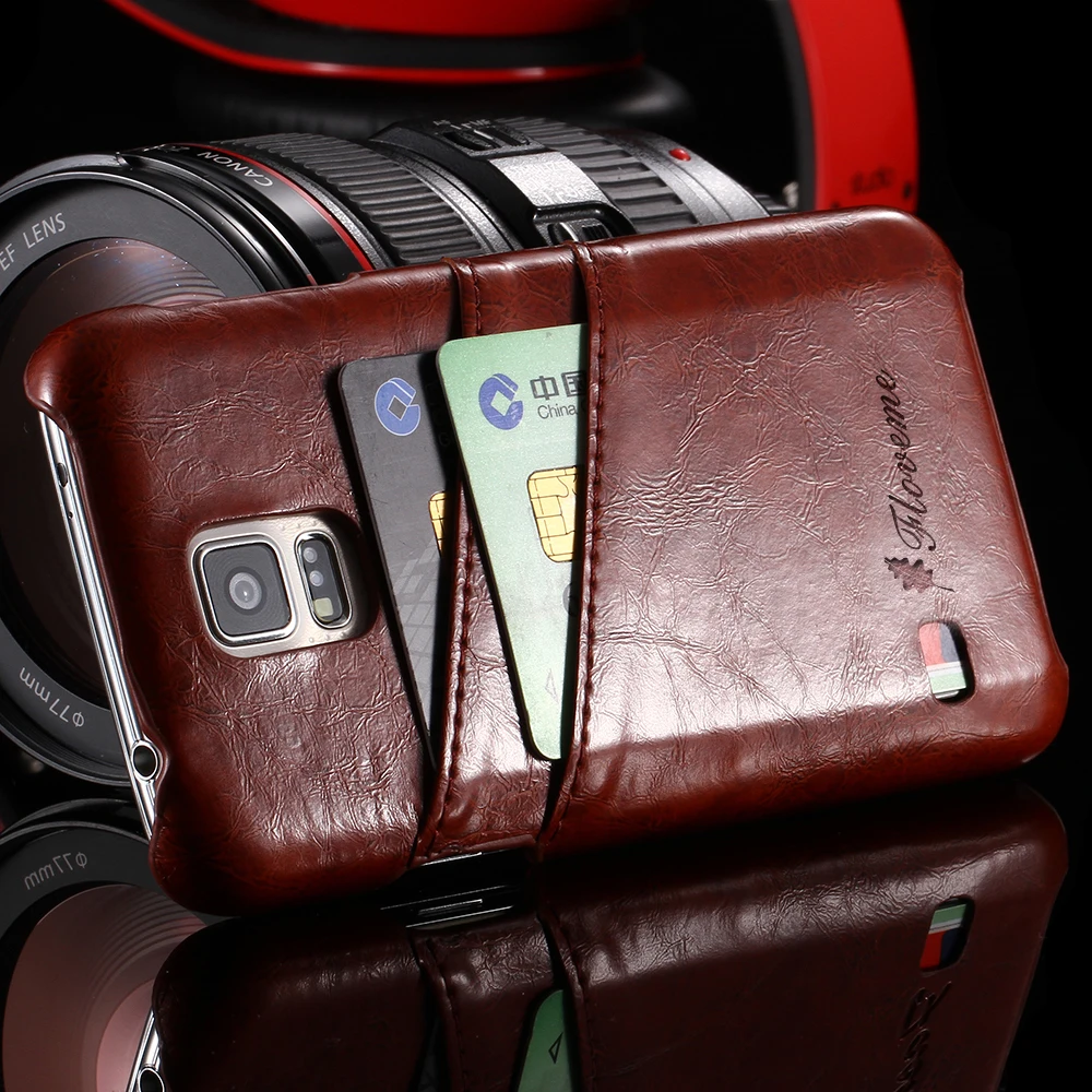 FLOVEME Классический чехол из искусственной кожи для Samsung Galaxy S5 S6 S7 Edge S8 Plus чехлы с