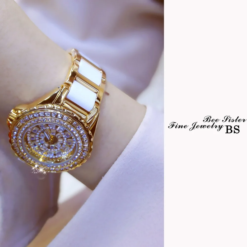 BS брендовые высококачественные полностью керамические часы для женщин