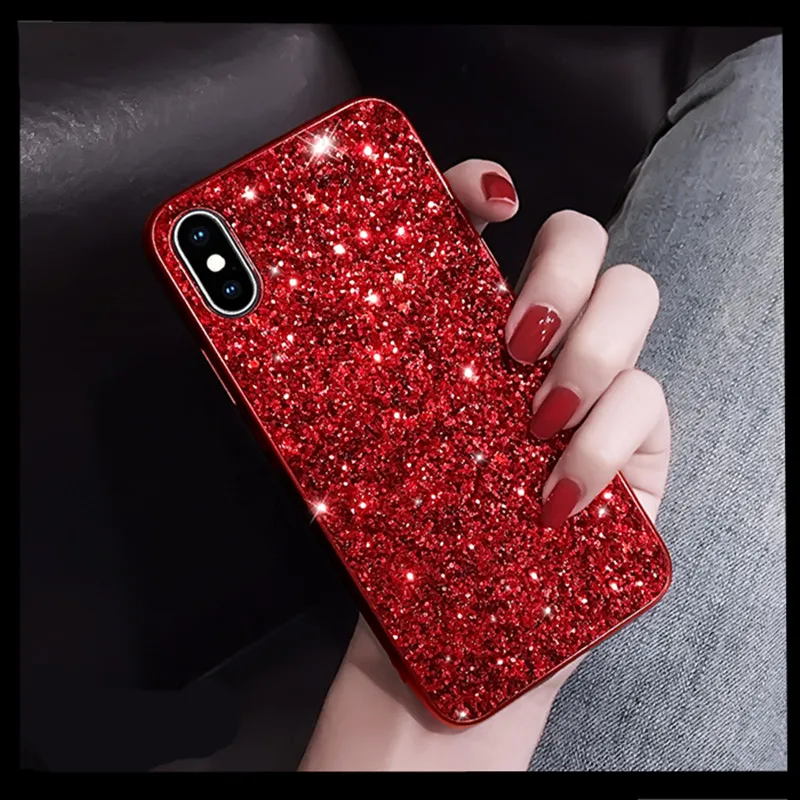 Блестящий чехол с блестками для Xiao mi Red mi Note 5 Pro крышка глобальной версии чехол для Red mi 7 Note 6 k20 mi x 3 mi 9 capa