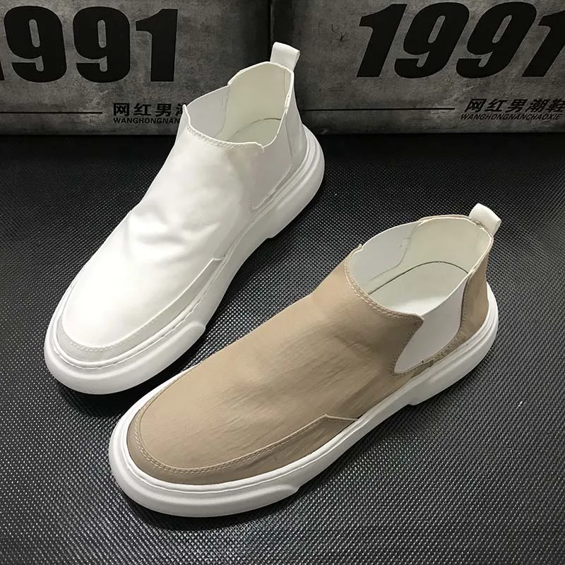 Мужские парусиновые Лоферы для вождения Zapatos Hombre Sapatos Обувь на плоской подошве