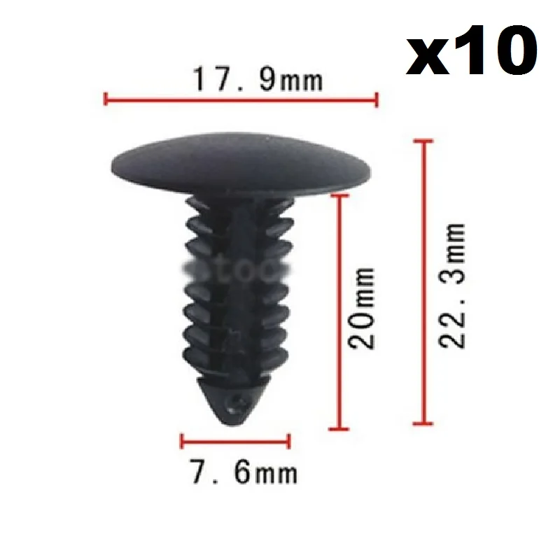 10 шт. нейлоновые крепежные заклепки Фиксатор Зажим для Ford Chrysler для FORGM 1595864 , 6030441 , 388577S, W705589-S300