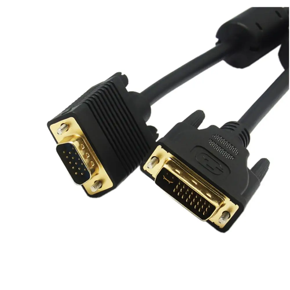 High quality DVI 24+5 (DVI-I) male to VGA Display Monitor Cable dvi vga cable 0.3m/1.5m | Электроника