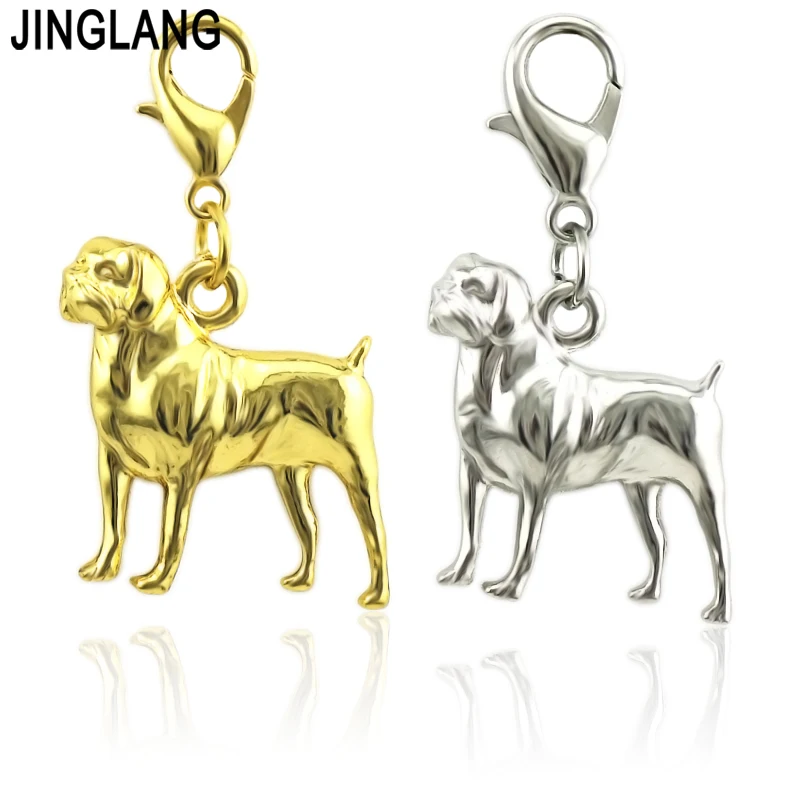

JINGLANG, оптовая продажа, высокое качество, модные женские очаровательные подвески в виде собаки, Калла, подвески для ожерелья, ювелирные изделия, аксессуары, 50 шт.