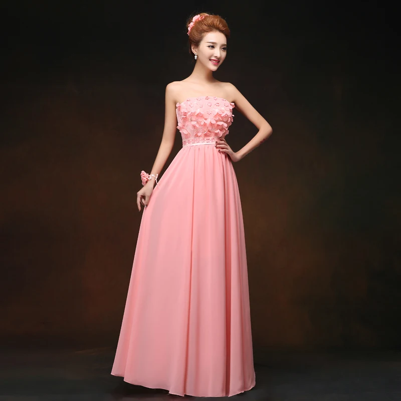 Платье подружки невесты на заказ цвета красного вина кораллового розового с