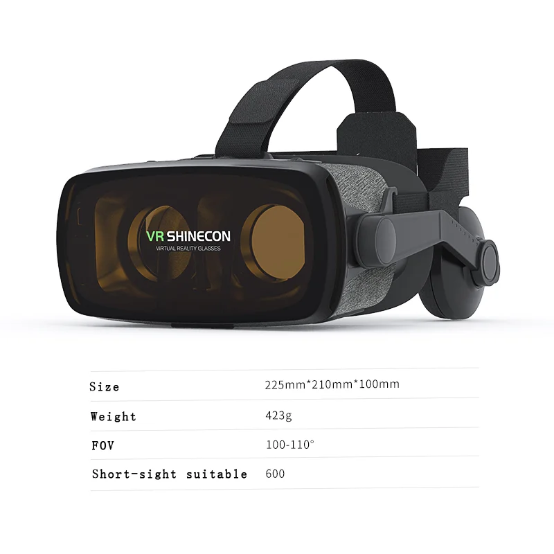 Shinecon 9 0 шлем гарнитура VR очки Gerceklik Очки виртуальной реальности 3D картон для 4 7 6