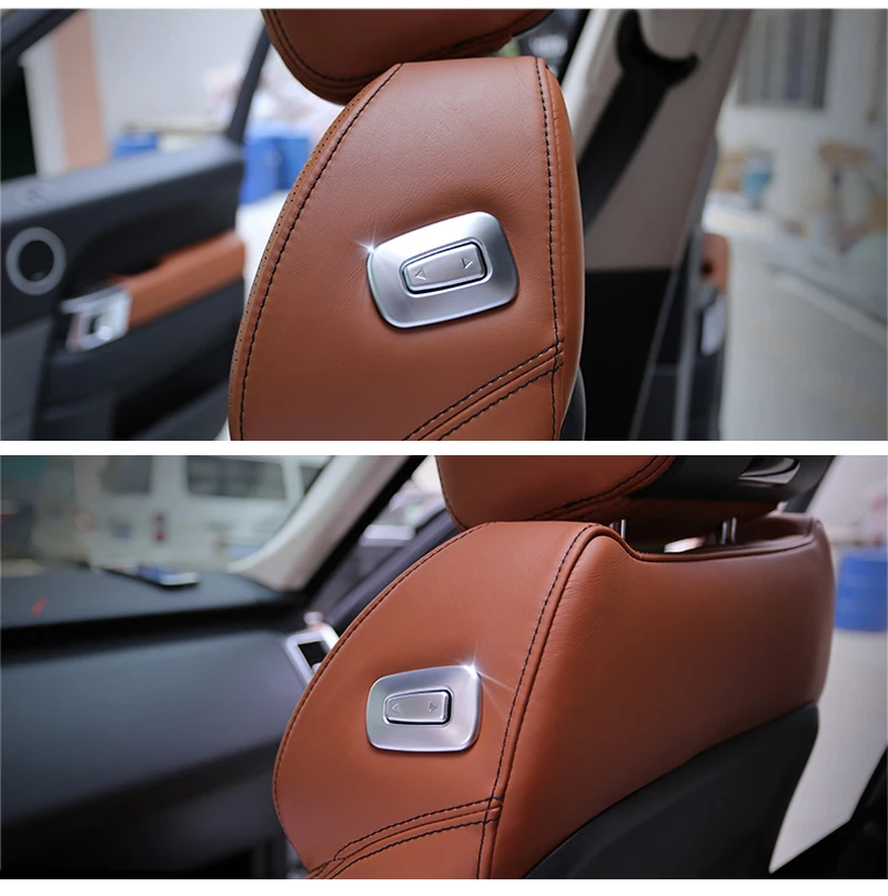 Для Land Rover Range Rover Vogue L405 2013- Copilot переключатель регулировки сиденья накладка наклейка автомобильные аксессуары для Range Rover Sport