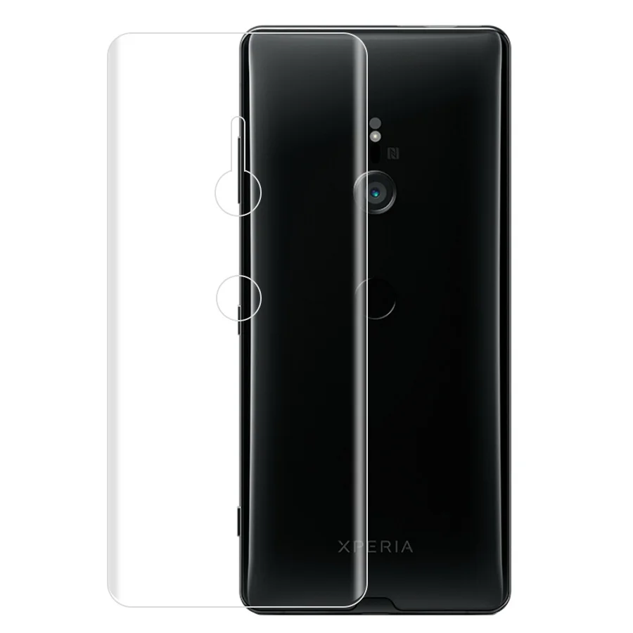 Передняя Задняя крышка для sony Xperia 1 10 Plus 5 XZ4 XZ3 XA3 XA2 Ultra XZ1 XZ2 Compact xz Premium Защитная Гидрогелевая наклейка