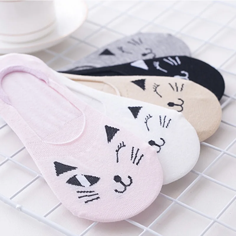 5 пар/упак. хорошее качество милые цветные женские носки тапочки для девочек