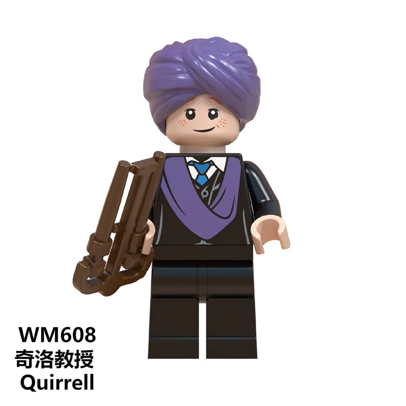 WM608 Серия Harri Potters проф. Строительные блоки Снейп ХОХ Хагрид Добби Moody Quirrell Filch Волдеморт игрушки для детей WM6059 - Цвет: WM608