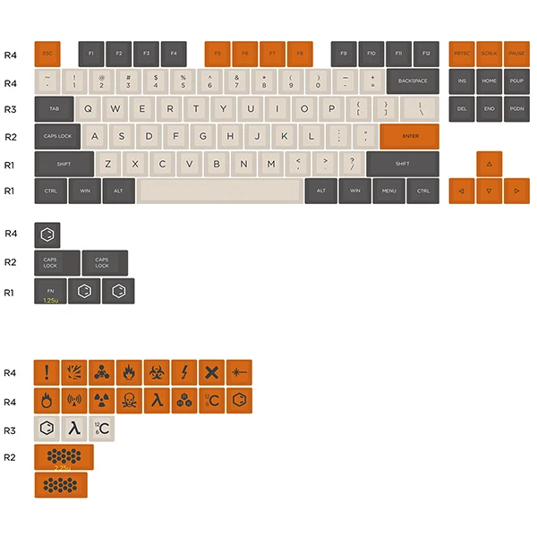 87 Top Print key JKDK Carbon color Keycaps Новинка Keycaps PBT лазерная гравировка личности для Cherry MX переключатели механических клавиатуры - Цвет: 87 Top Print key